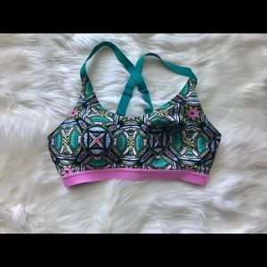 Victoria’s Secret Sports Bra Pink and Teal
